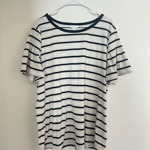 Striped Black and White Shirt